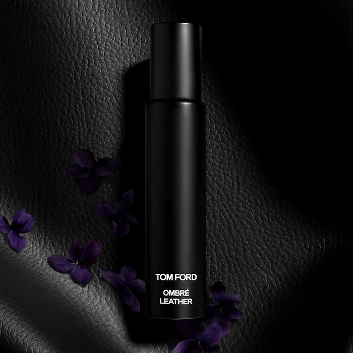 Ombré Leather Eau de Parfum Fragrance Travel Spray with Patchouli and Jasmine Flower