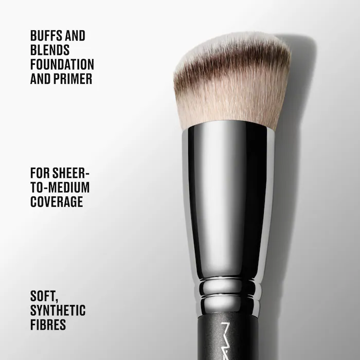 170 Synthetic Rounded Slant Brush for Buffing and Blending Liquid/Cream Foundation