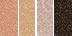Rose Topaz - Shade 1: Beige pink matte Shade 2: Soft gold shimmer Shade 3: Taupe silver shimmer Shade 4: Deep brown matte