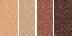 Evening Attire - Shade 1: Light brown matte Shade 2: Gold shimmer Shade 3: Deep brown satin Shade 4: Neutral brown matte