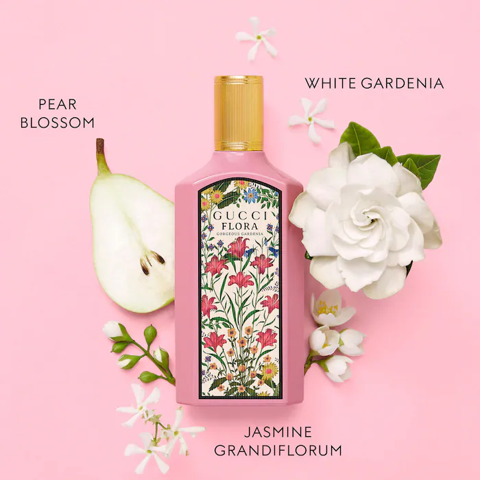 Flora Gorgeous Gardenia Eau de Parfum with Pear and Brown Sugar