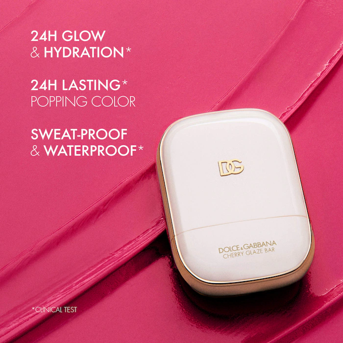 Cherry Glaze Bar 24H Lasting Glow & Waterproof Cream Blush Stick with Vegan Collagen