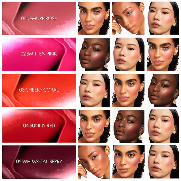Cherry Glaze Bar 24H Lasting Glow & Waterproof Cream Blush Stick with Vegan Collagen