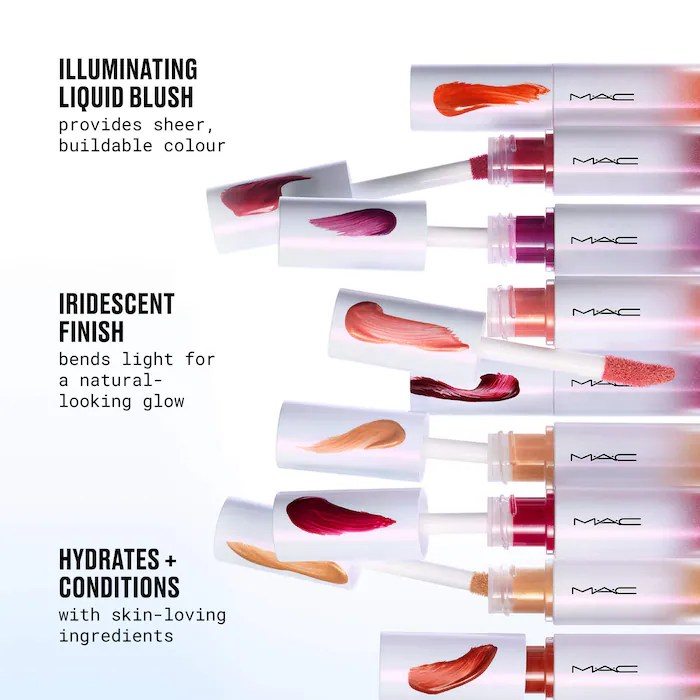 Strobe Beam Illuminating Liquid Blush with Buildable Coverage